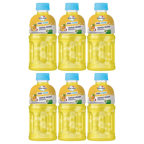 Mogu Mogu Zero Sugar Tropical Delight With Nata De Coco - 320ml × 6 Pcs