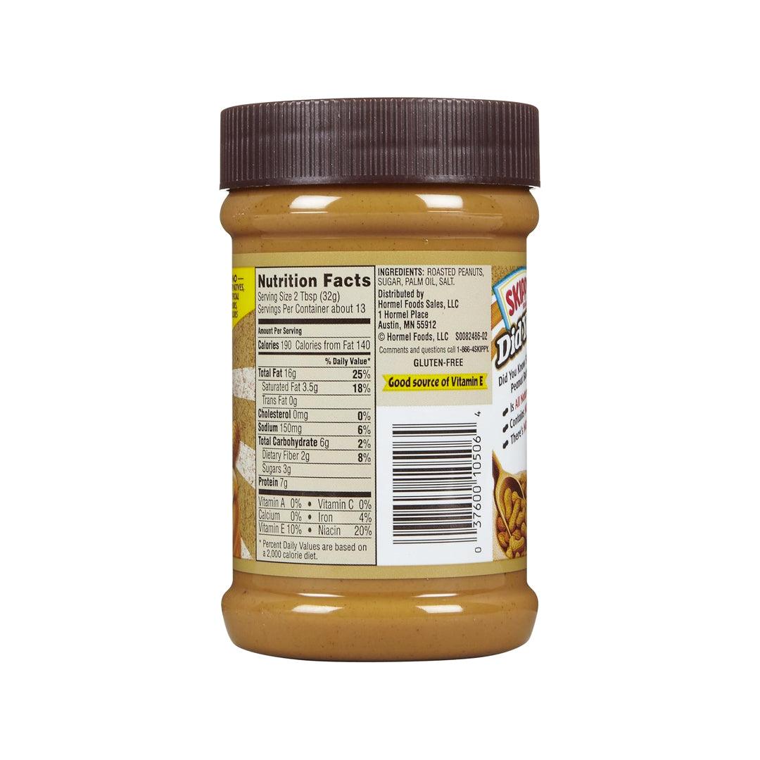 Skippy Natural Creamy Peanut Butter Spread - 425g