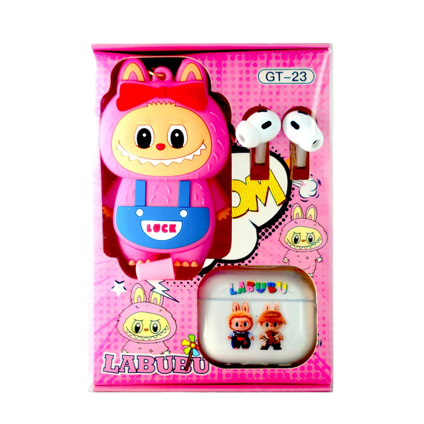 Labubu Wireless Earbuds With Cute Cartoon Toy GT-23