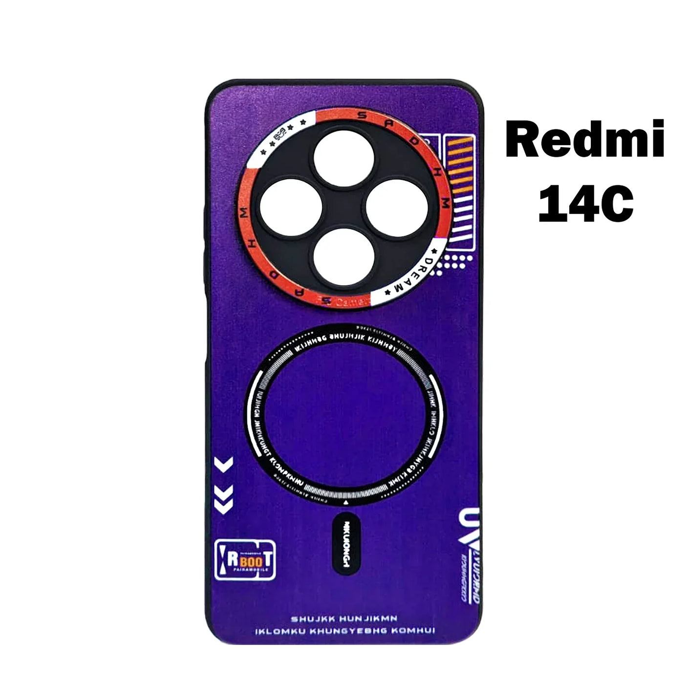حافظة ريدمي 14C جذر النص Redmi 14C جذر النص حافظة أزياء عالية الجودة