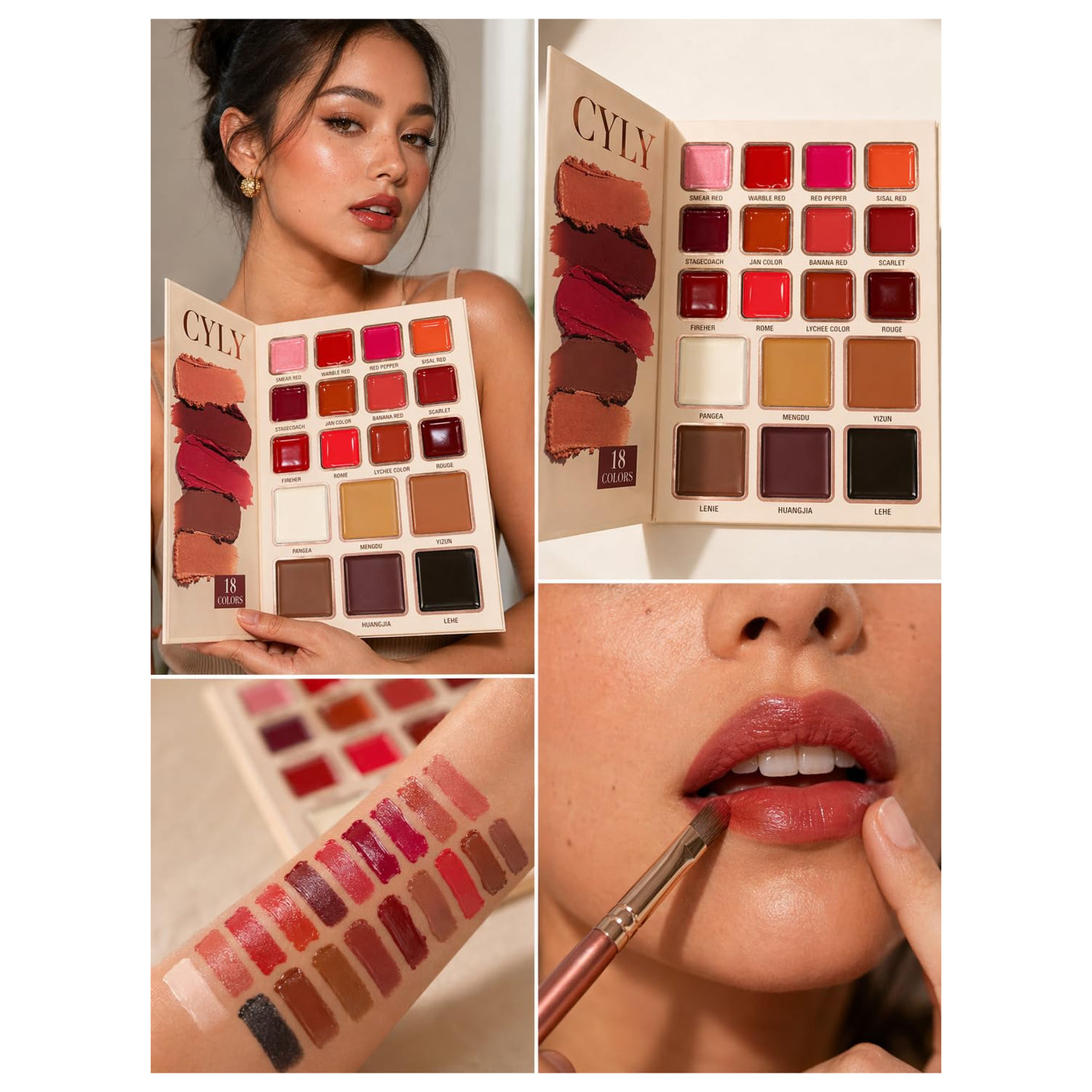 CYLY 54 Colors Multi-Functional Makeup Palette Book - CY002B