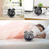ساعة المنبه ذات الجرس المزدوج HL-8896-1 بشاشة عرض LED من HL-8896-1