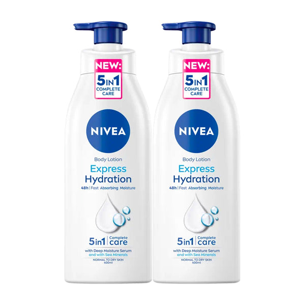 Nivea Body Lotion Express Hydration 400ml × 2 Pcs