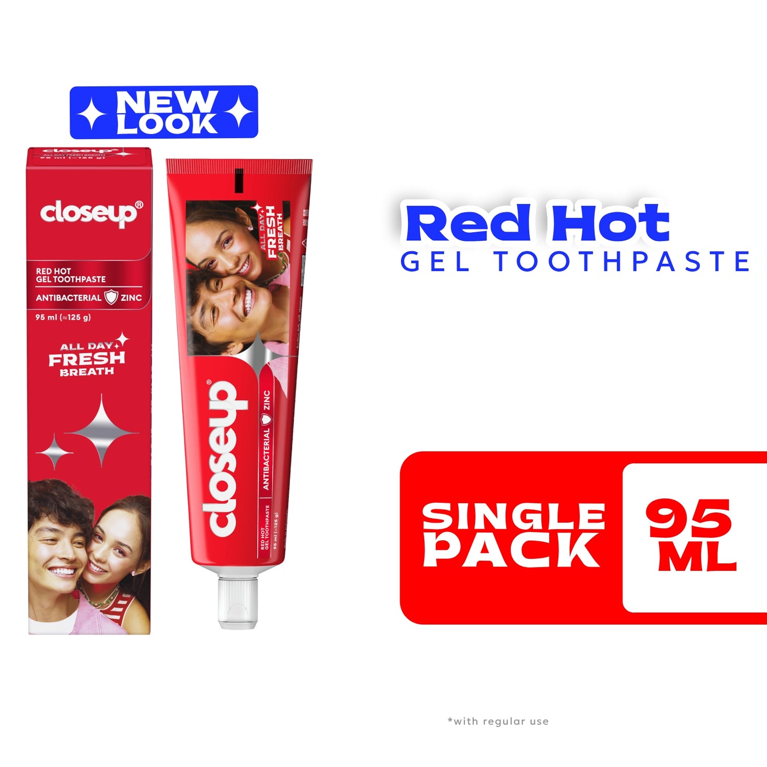 Closeup Antibacterial Red Hot Gel Toothpaste - 95ml
