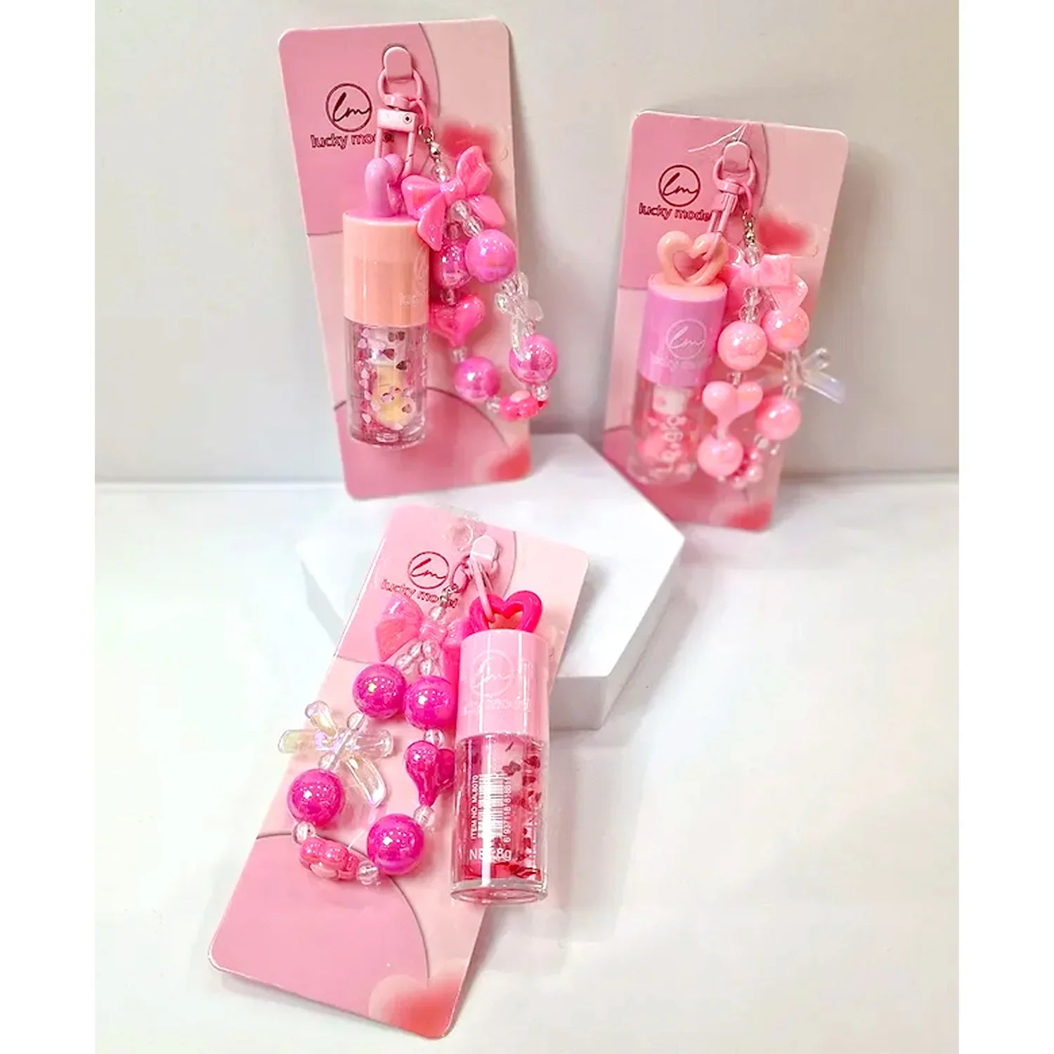 Lucky Model Lip Gloss With Bracelet