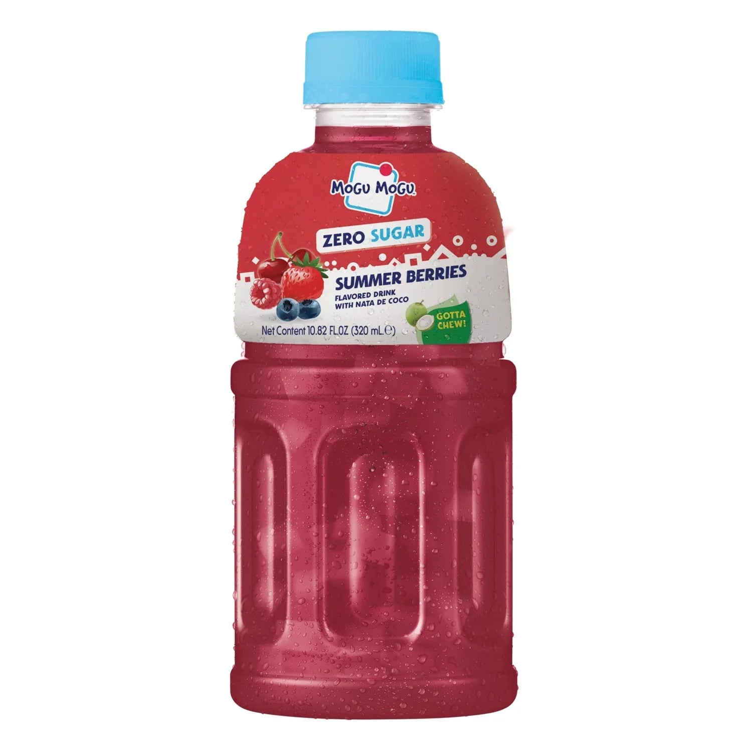 Mogu Mogu Zero Sugar Summer Berries With Nata De Coco - 320ml