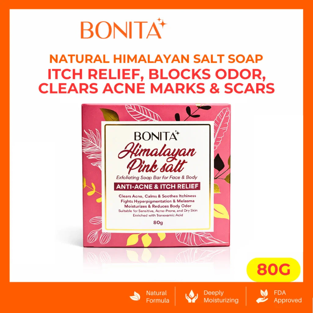 Bonita Himalayan Pink Salt Exfoliating Soap - 80g