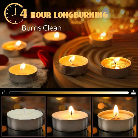 Tea Light Candles - 100 Pcs Set (Small)