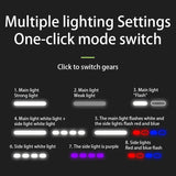 مصباح يدوي LED محمول قابل لإعادة الشحن عبر USB