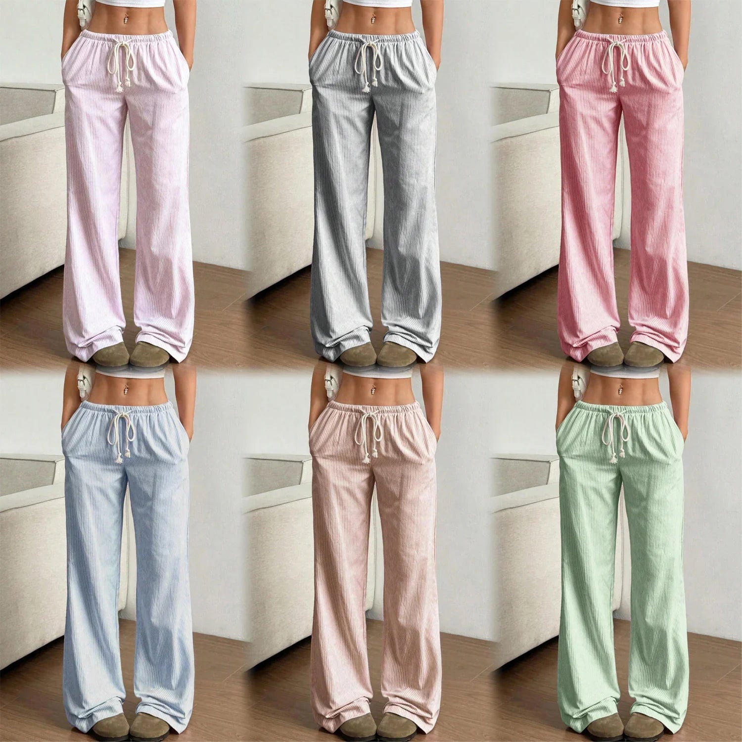 Low Waist Casual Summer Pants - 0270