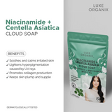 Luxe Organix Niacinamide + Centella Asiatica Cloud Soap - 180g