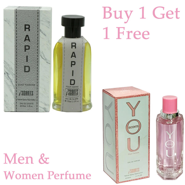 Rapid Pour Homme & You Pour Femme Perfumes 1+1 PR-35