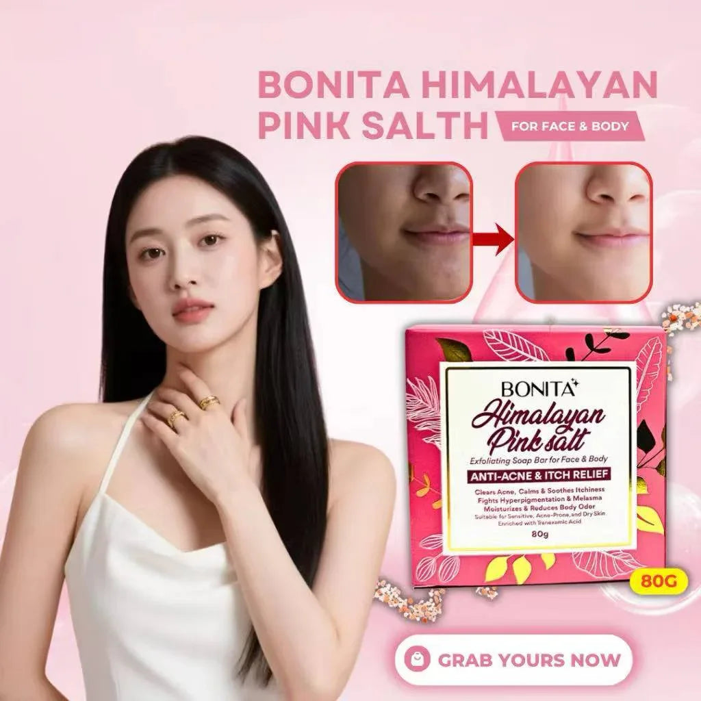 Bonita Himalayan Pink Salt Exfoliating Soap - 80g