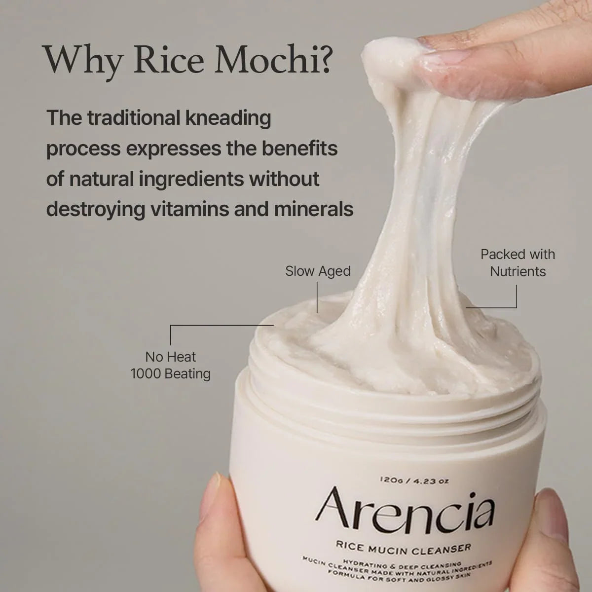 Arencia Rice Mucin Cleanser - 120g