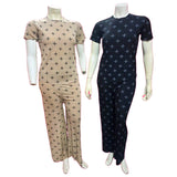 Women's Korean Fashion Night Suit Set - 6563