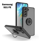 Samsung S21 FE Fashion Smoke Case With Ring Holder