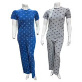 Women's Korean Fashion Night Suit Set - 6563
