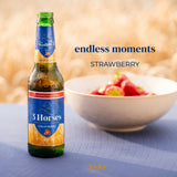Three Horses First Class Malt Beverage Strawberry - 330ml