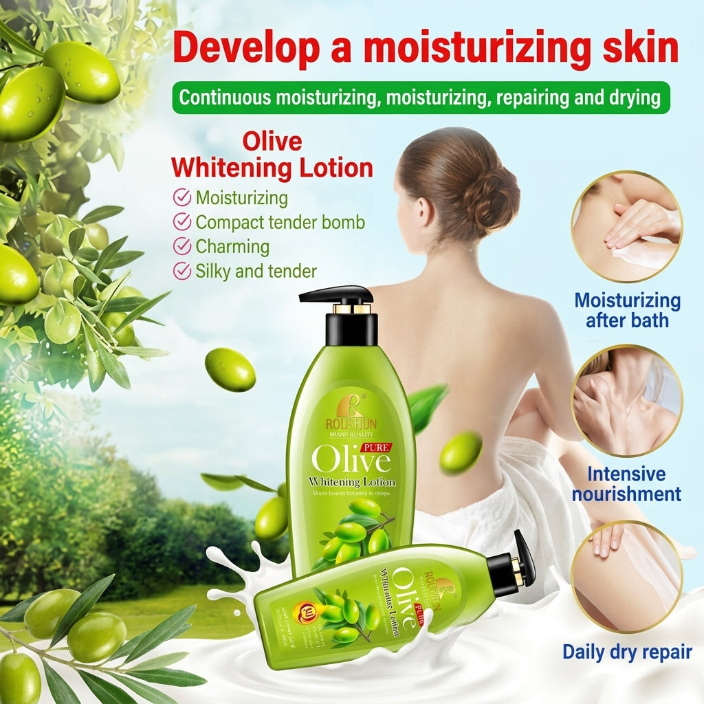 Roushun Pure Olive Brightening Body Lotion - 400ml