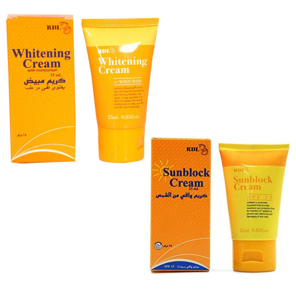 RDL Whitening Cream + Sunblock Cream - 25ml+25ml (Offer)