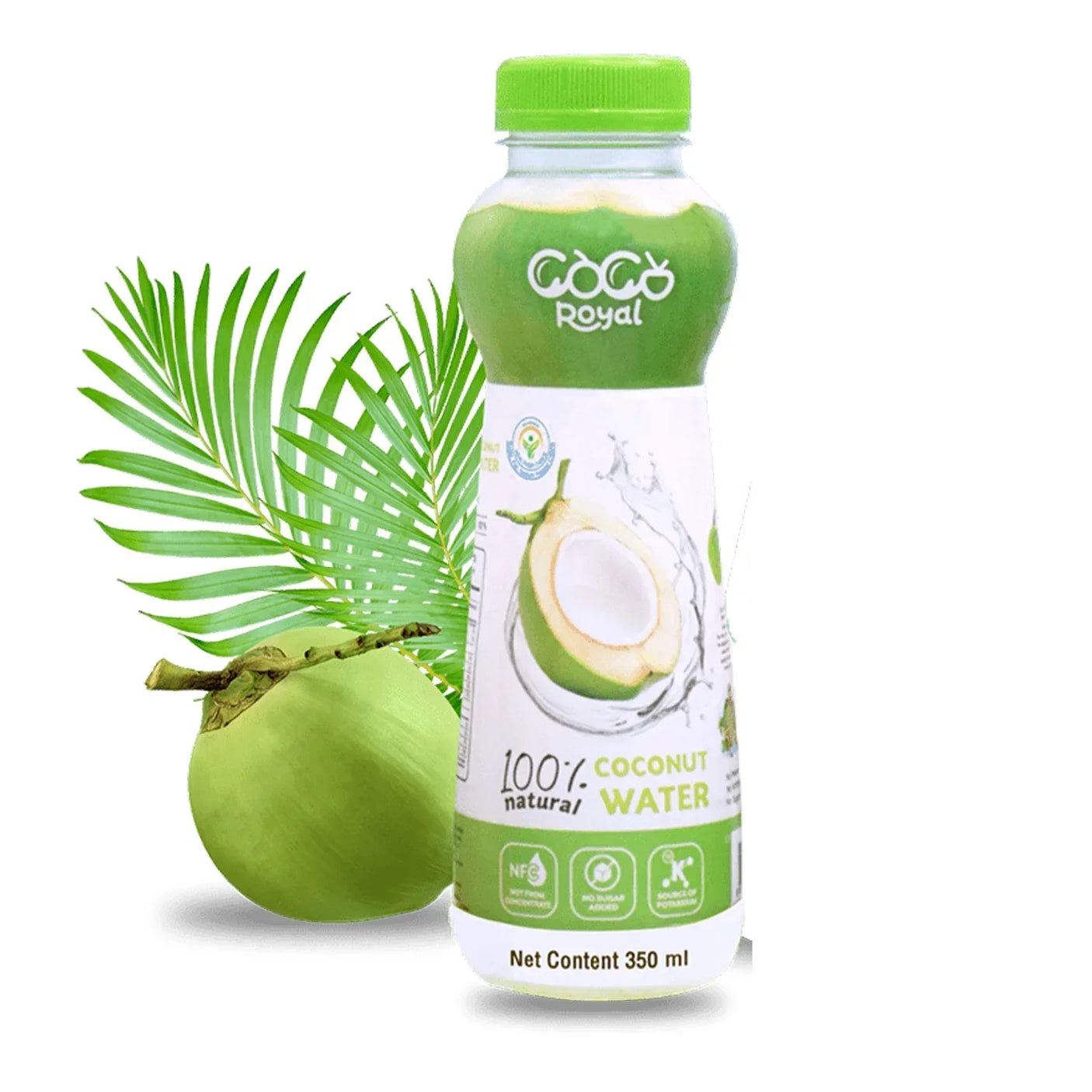 CocoRoyal 100% Natural Coconut Water - 350ml × 3 Pcs (Offer)