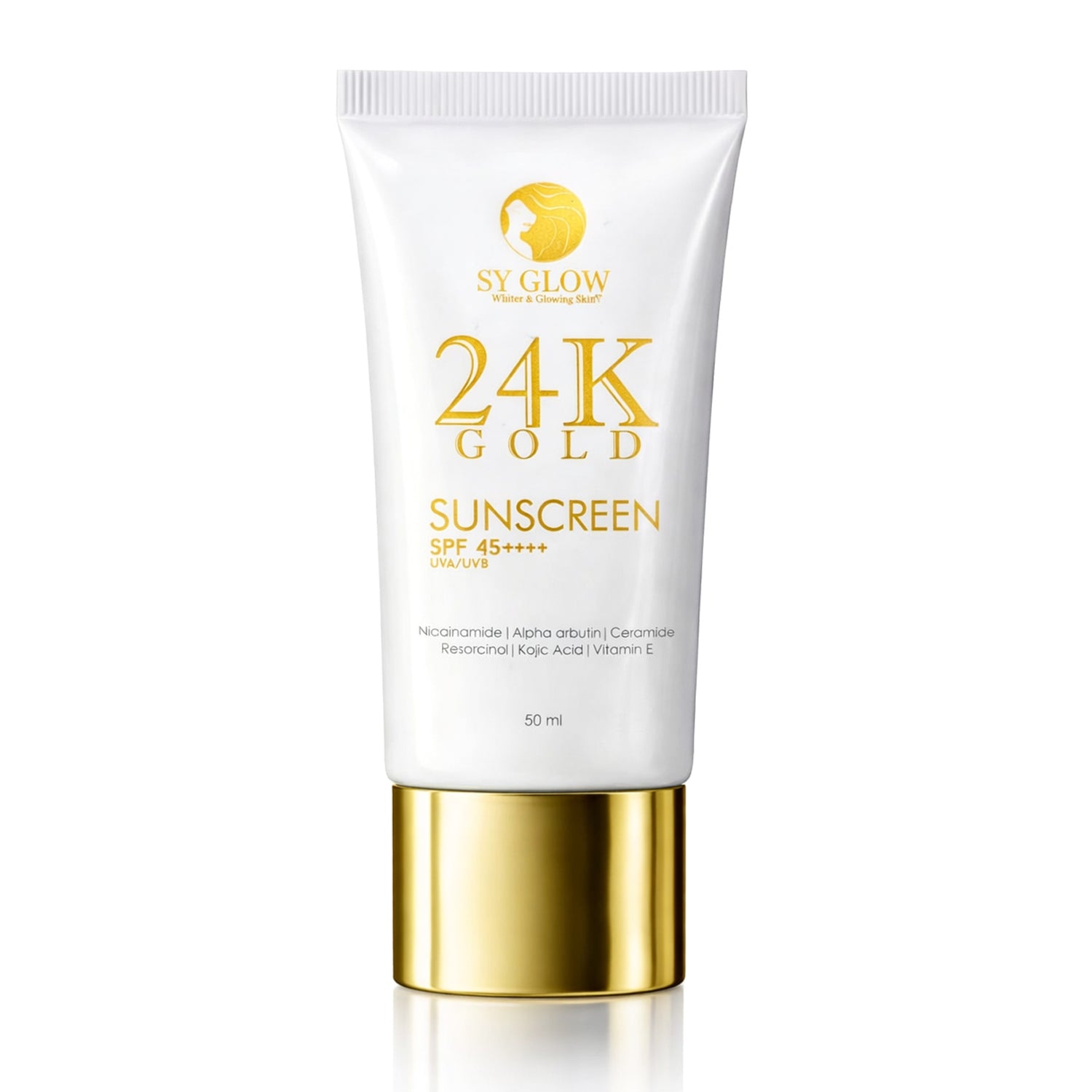 SY Glow 24K Gold Sunscreen SPF45++++ - 50ml