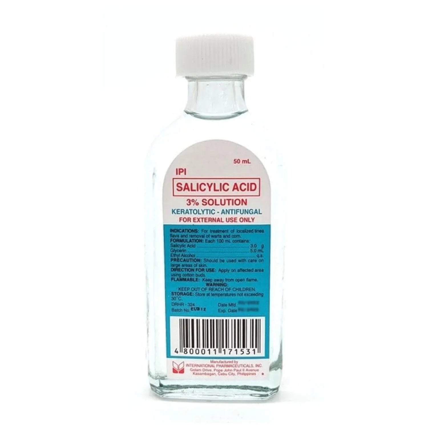 IPI Salicylic Acid 3% Solution Antifungal - 50ml