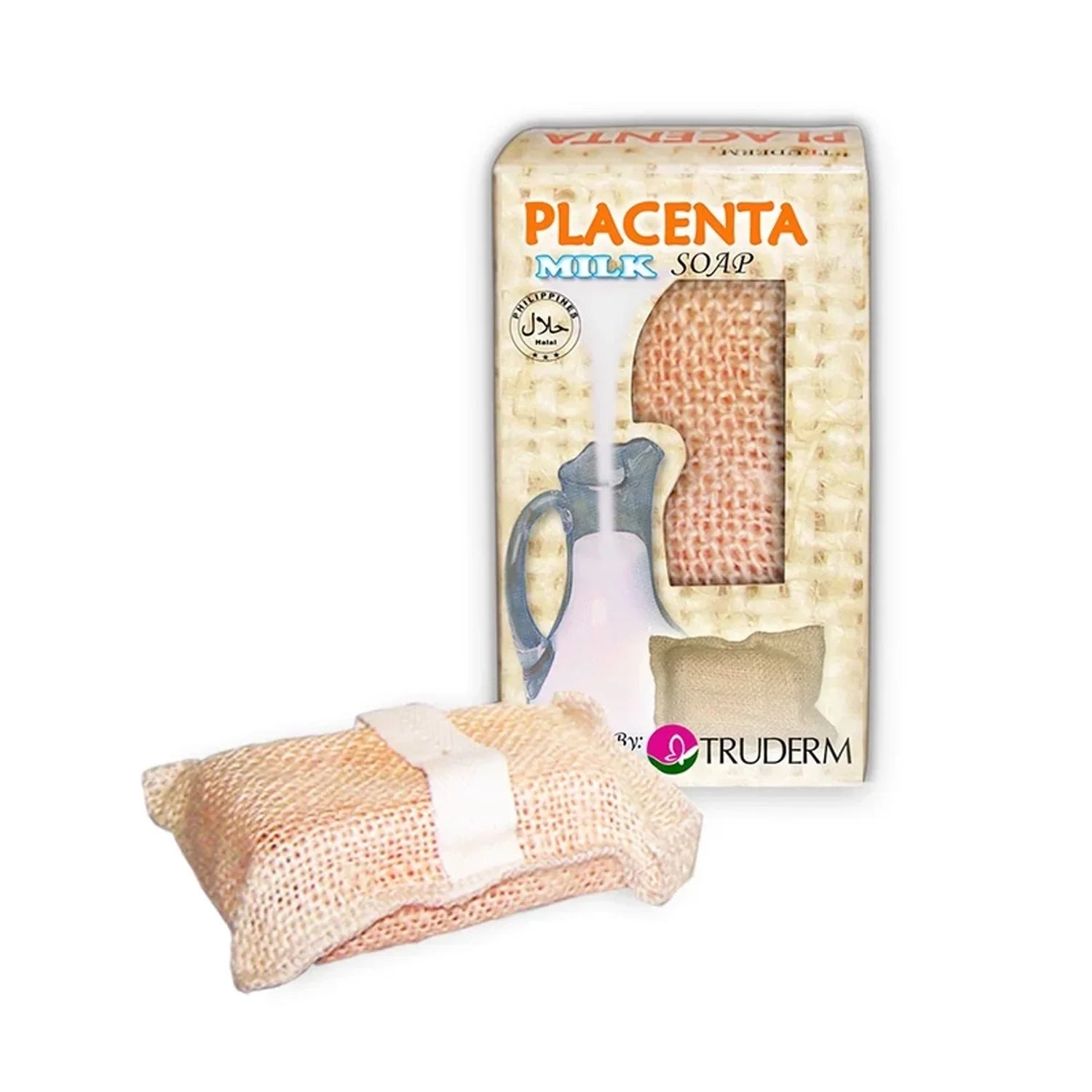 Truderm Placenta Milk Exfoliating Soap Bag - 135g
