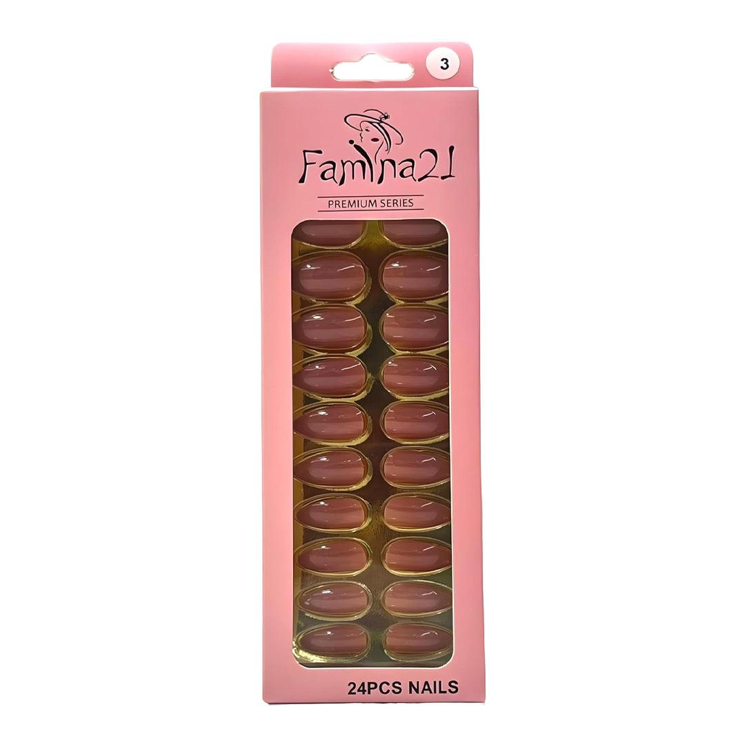 Famina21 Premium Fake Nails 24 Pcs #3