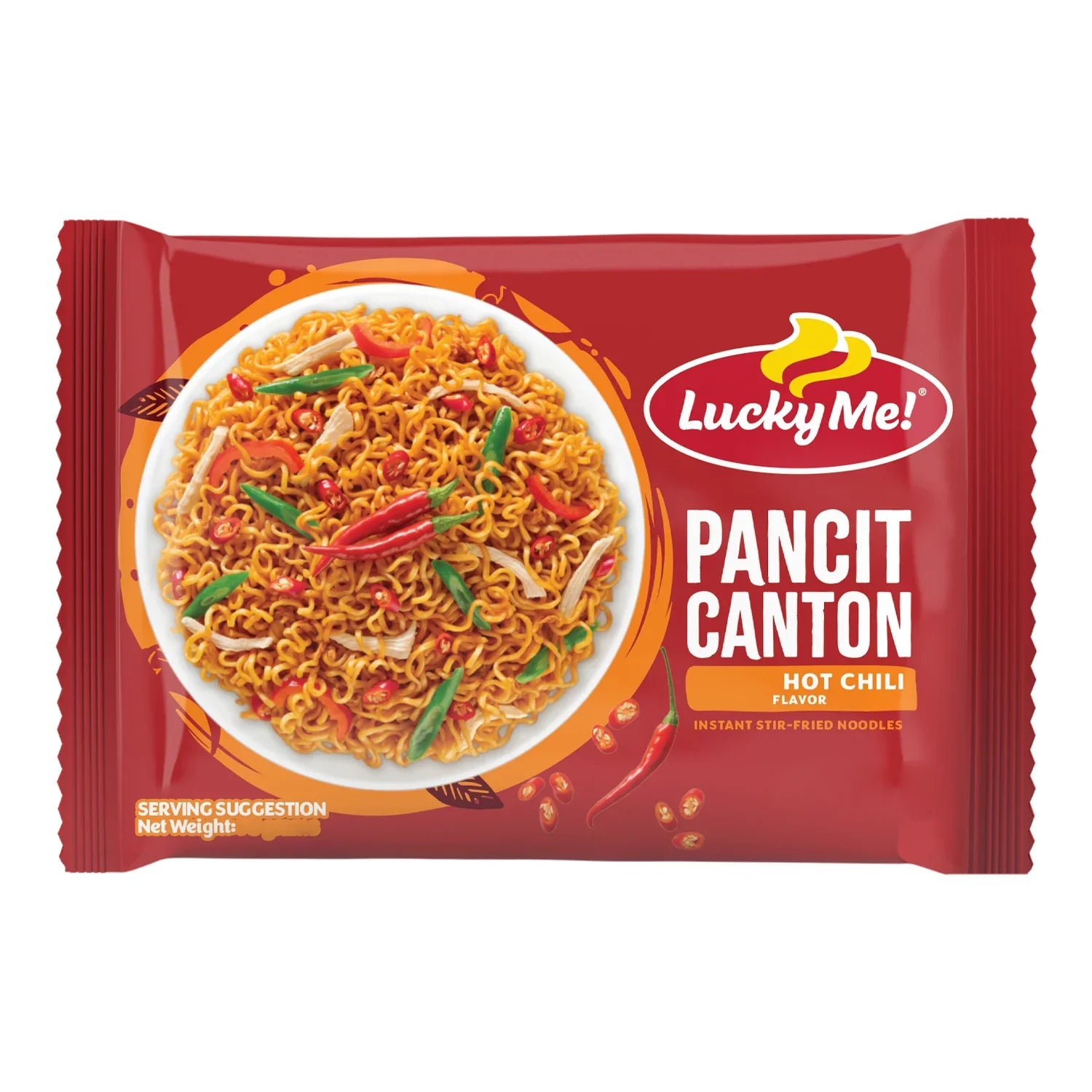 Lucky Me Instant Hot Chilli Pancit Canton Fried Noodles 60gm