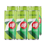 7Up Zero Sugar Extra Fizz Soft Drink - 250ml (5+1) Offer