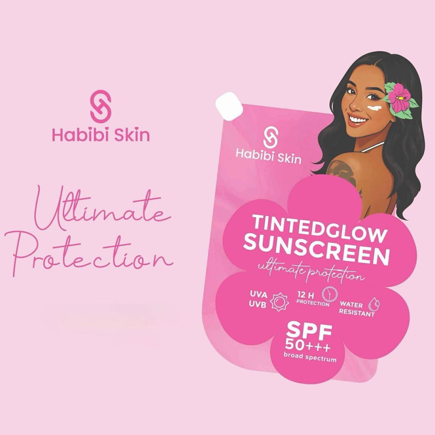Habibi Skin Tinted Glow Sunscreen SPF50 - 50g