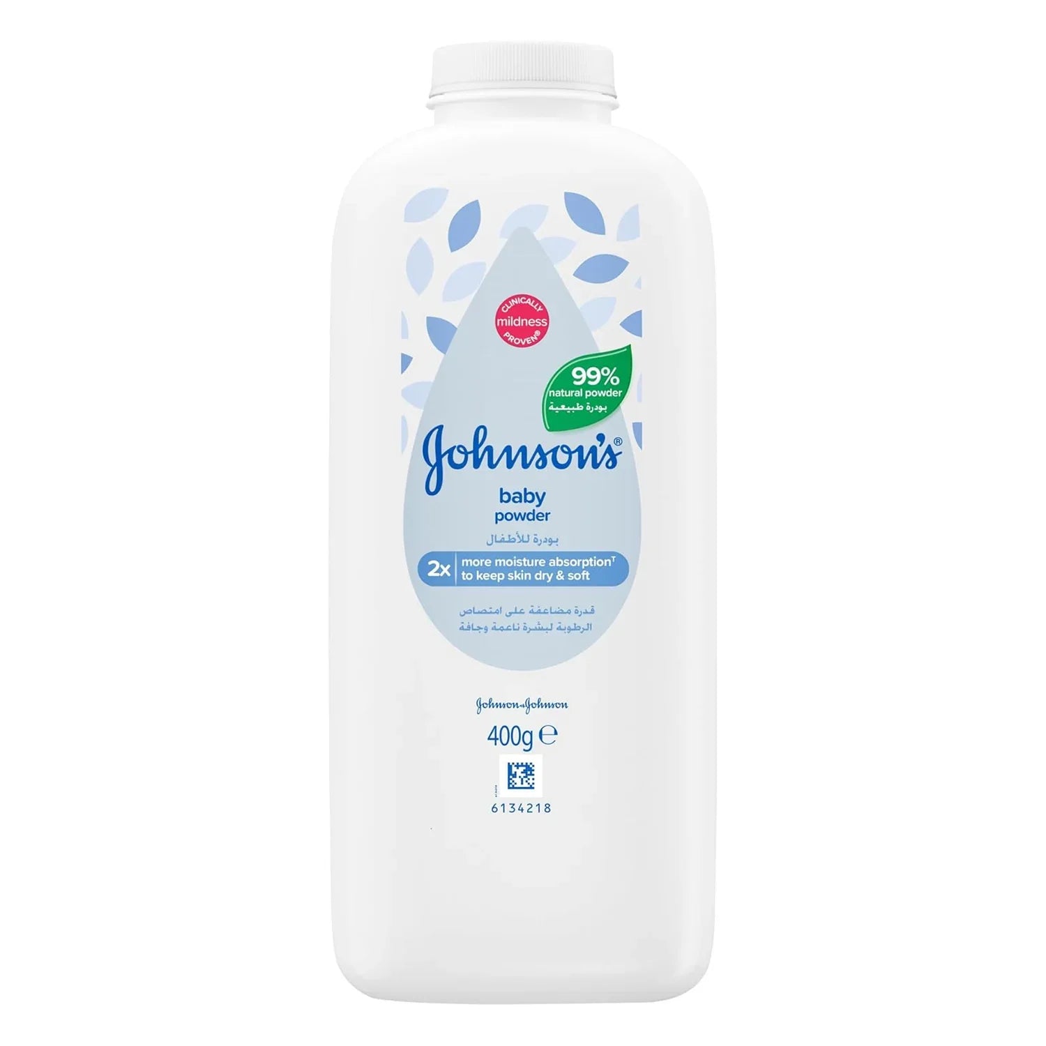 Johnson's 99% Natural Baby Powder - 400g