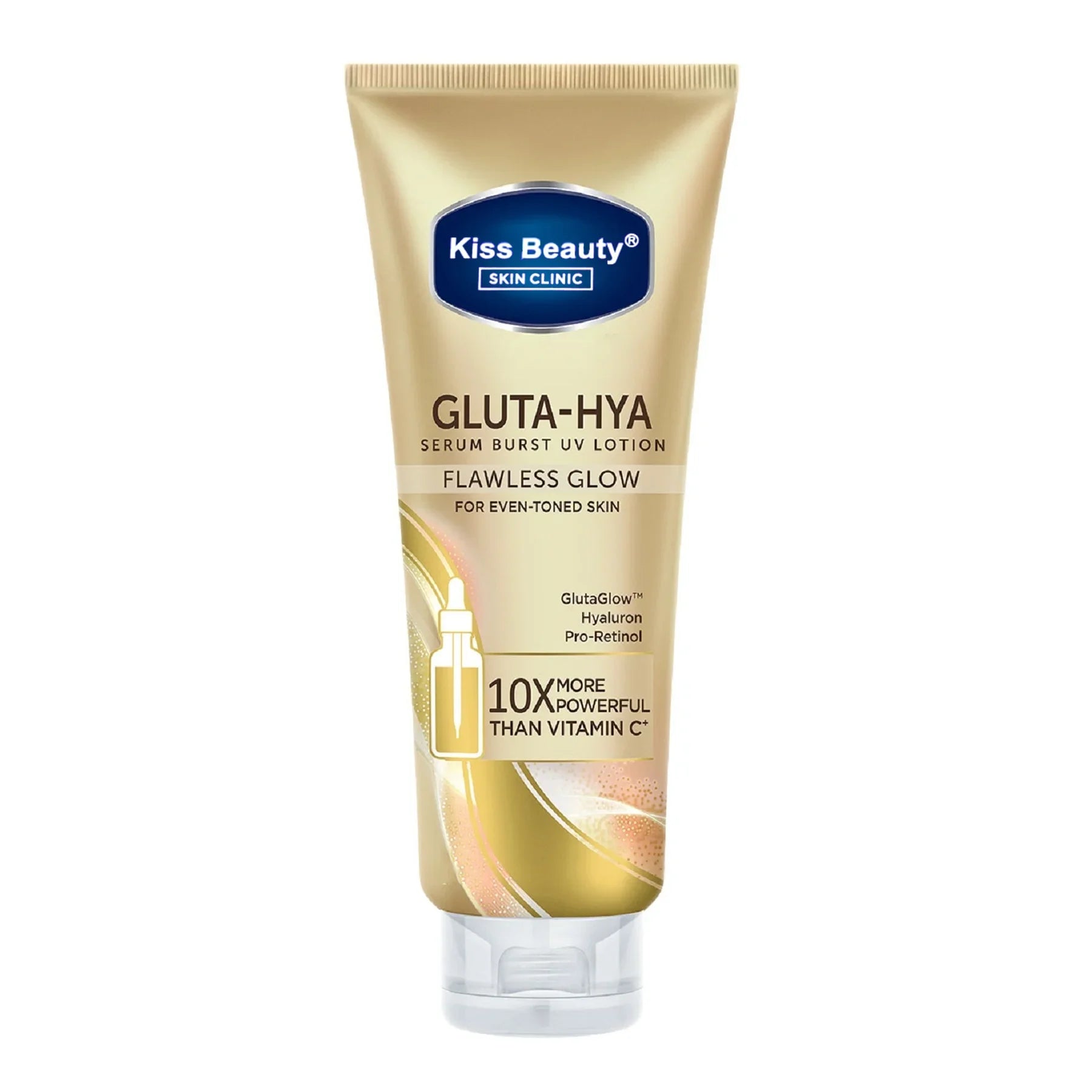 Kiss Beauty Gluta-Hya Serum Burst UV Lotion Flawless Glow - 400ml