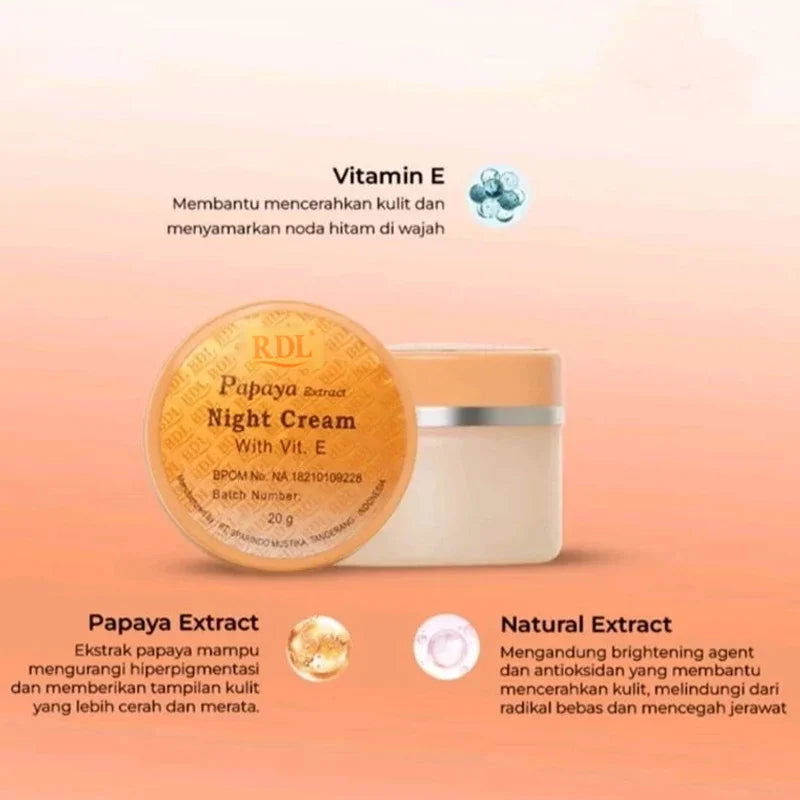 RDL Papaya Extract Night Cream - 48g