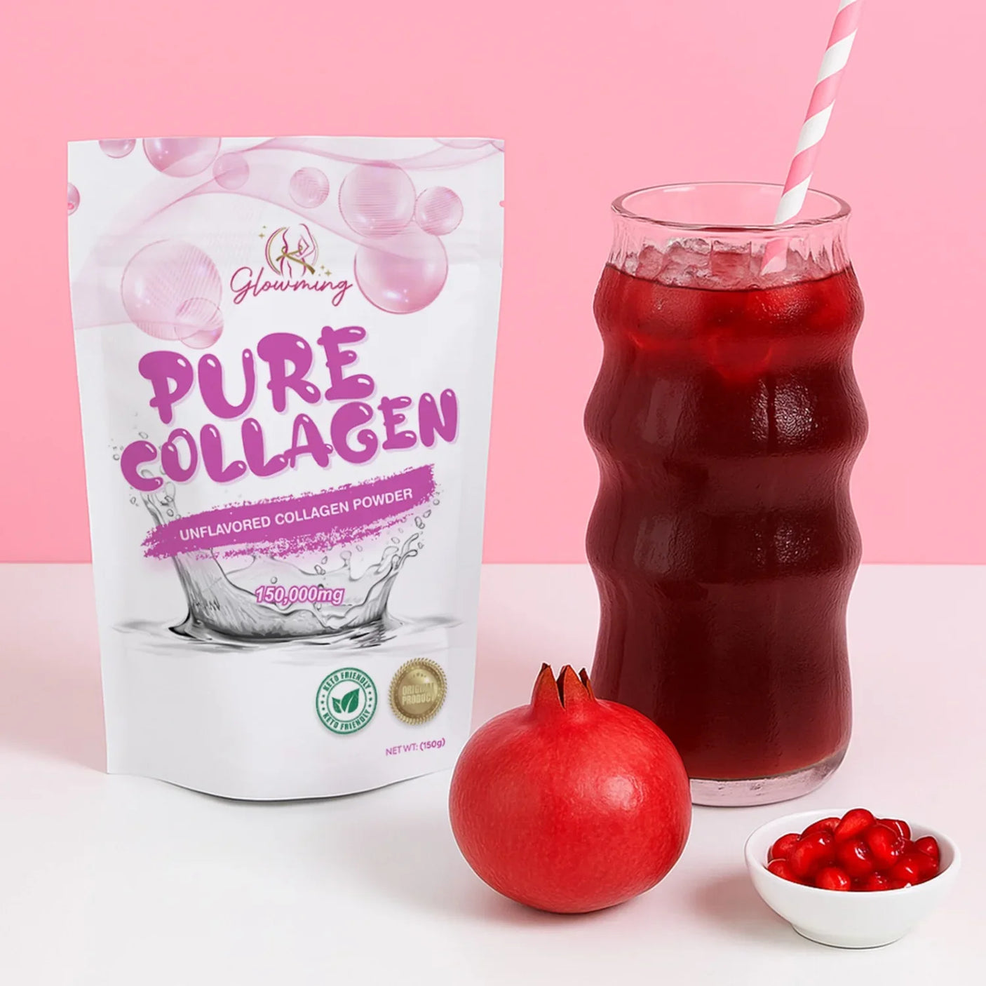 Glowming Unflavored Pure Collagen Powder - 150g