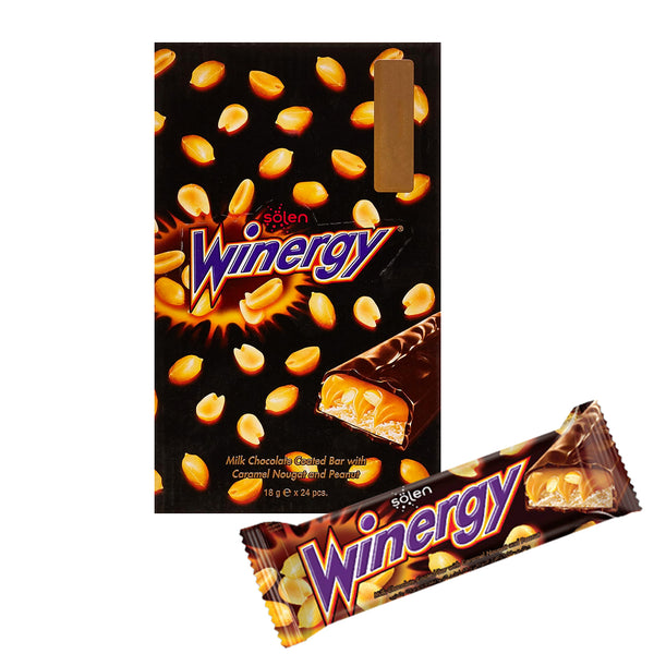 Solen Winergy Milk Chocolate With Caramel Nougat - 18g x 24Pcs