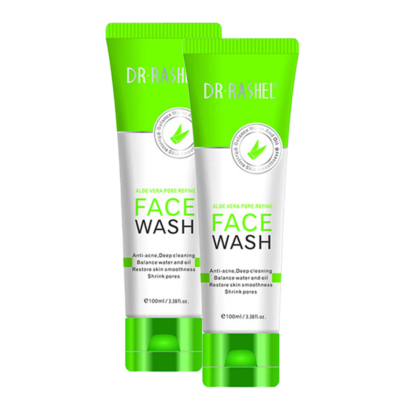 Dr.Rashel Aloe Vera Pore Refine Face Wash - 100g (1+1) Offer