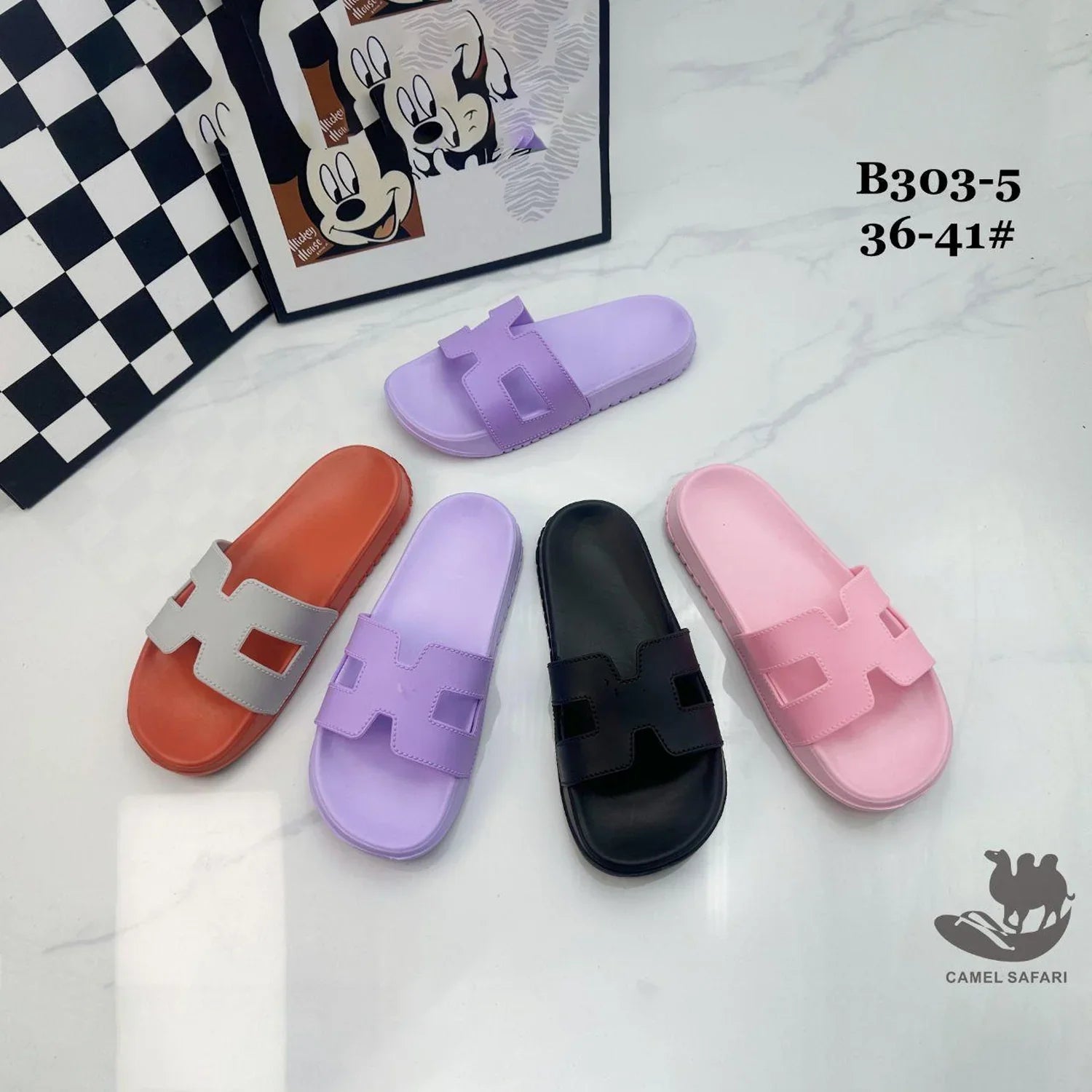 Camel Safari Trendy Ladies Slippers - HP-6016