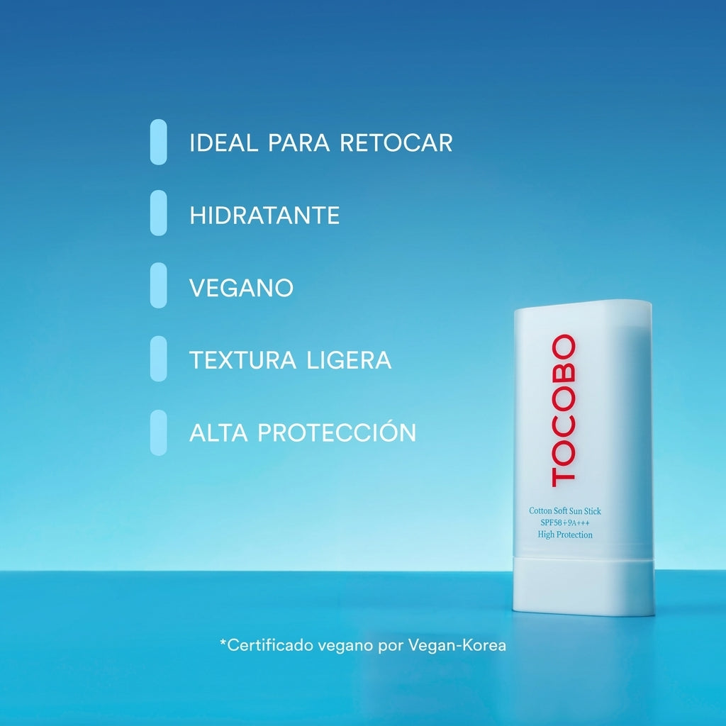 توكوبو ستيك واقي الشمس "كوتون سوفت" (Cotton Soft) بمعامل حماية SPF50 PA++++ - 19 جم