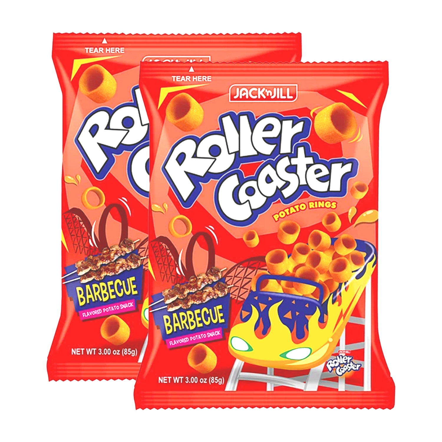 Jack 'n Jill Roller Coaster Potato Rings Barbecue - 85g (1+1) Offer