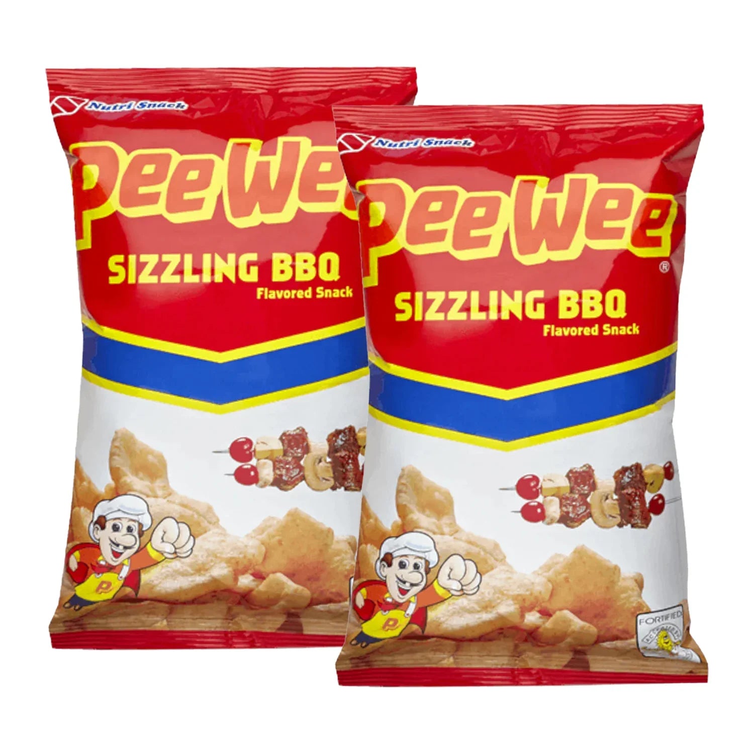 Pee Wee Sizzling BBQ Snack - 60g × 2 Pcs (Offer)