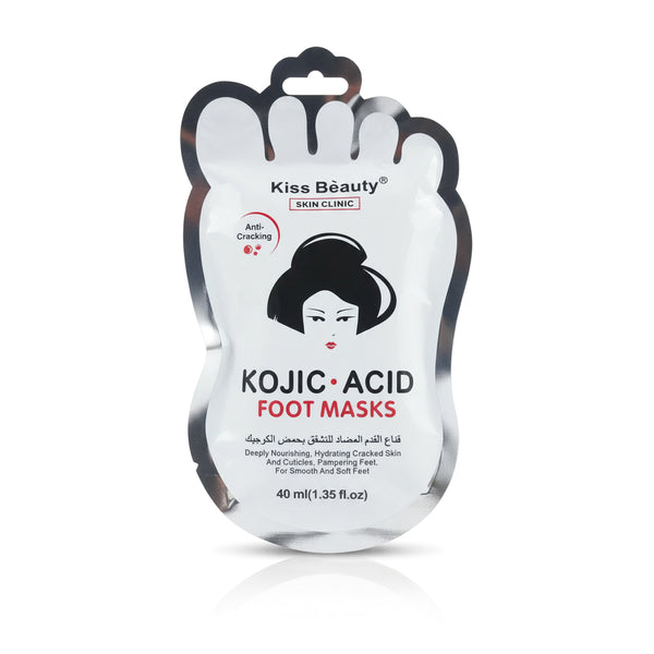 Kiss Beauty Anti-Cracking Kojic Acid Foot Masks - 40ml