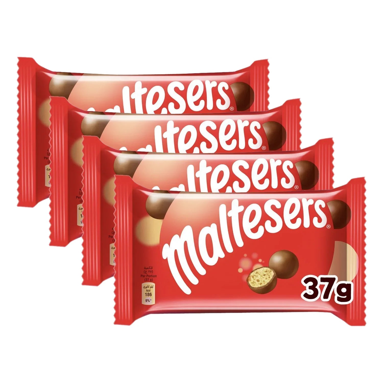 Maltesers Milk Chocolate Balls - 37g × 4