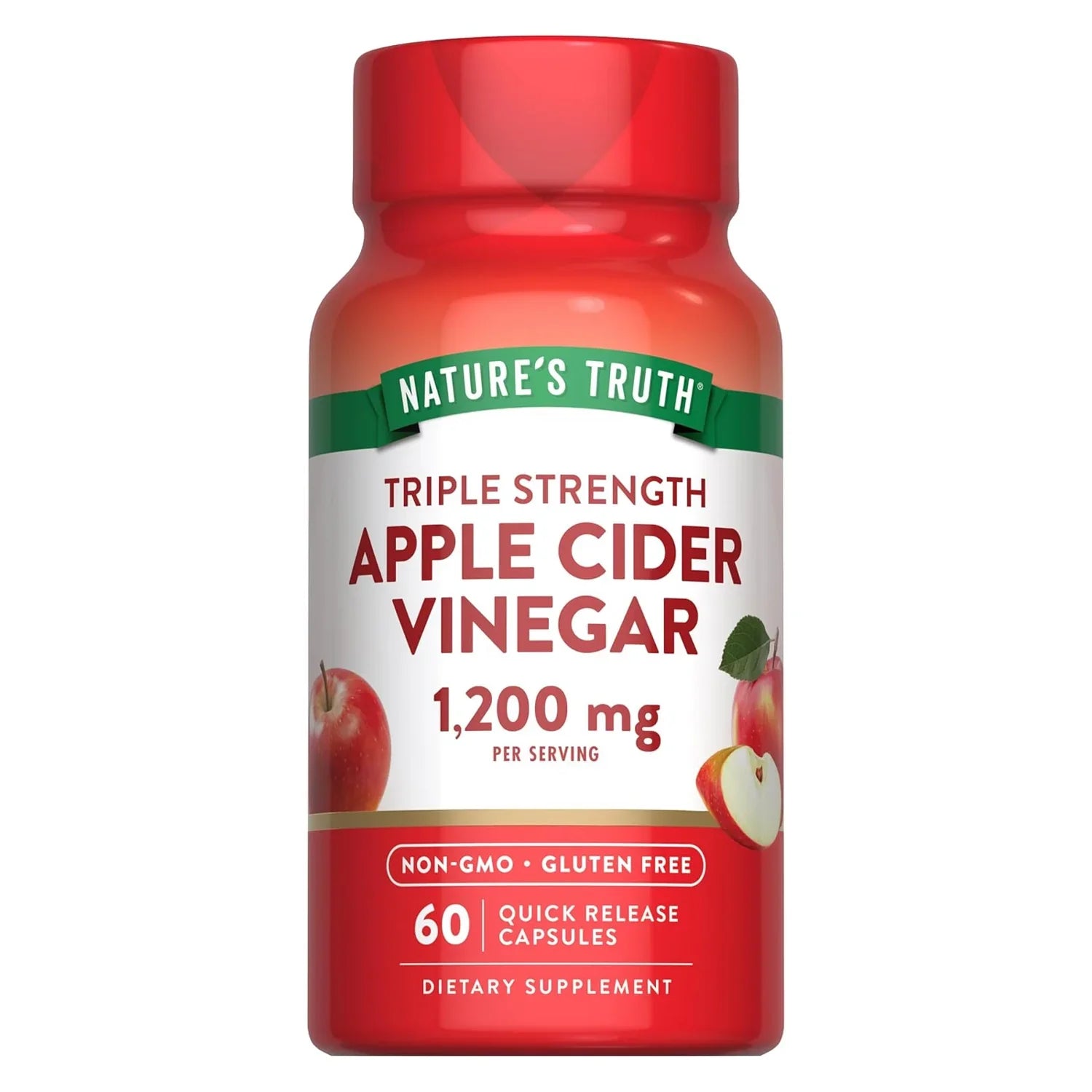 Nature's Truth Apple Cider Vinegar Vegan Caps - 60 Pcs