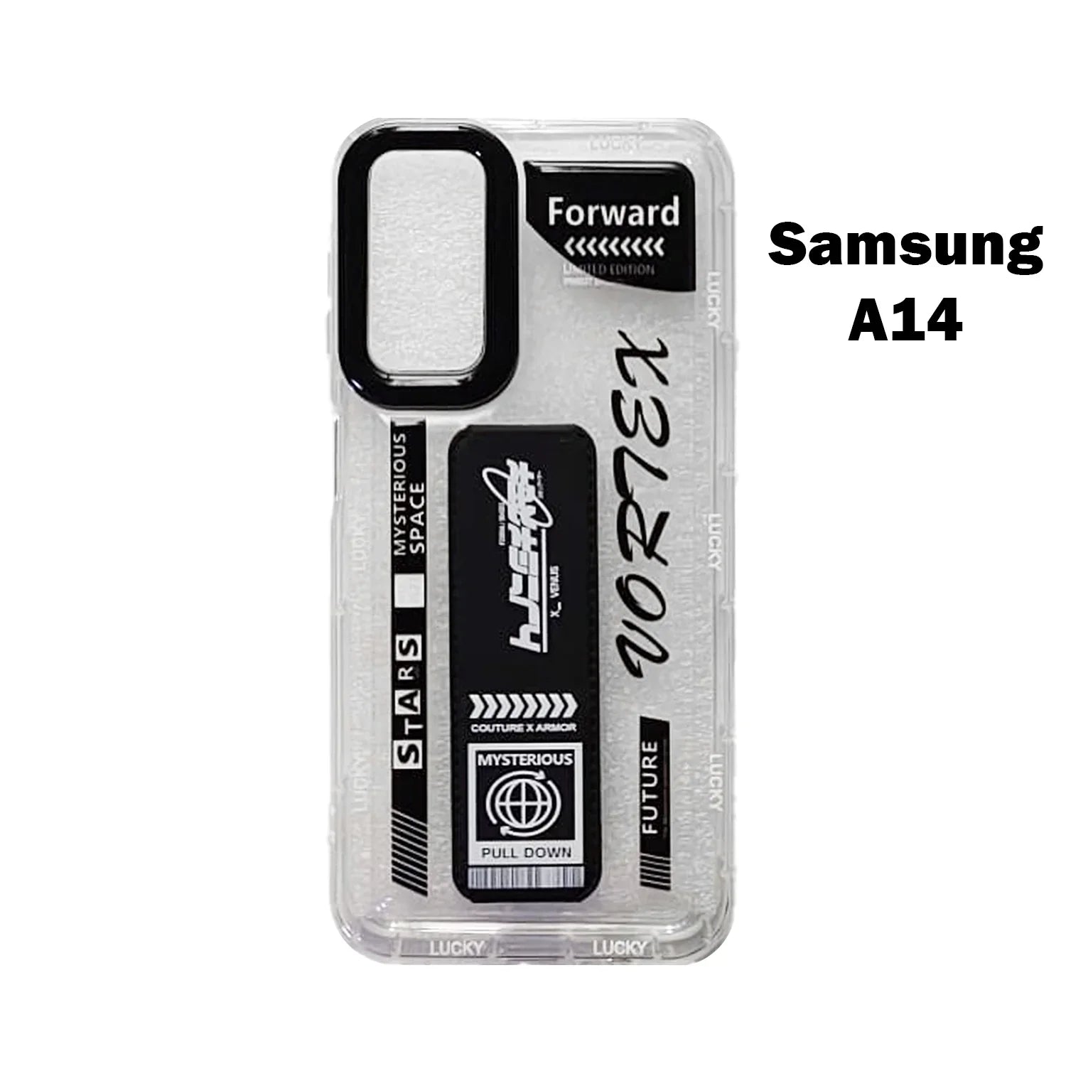 Samsung A14 High Quality Transparent Case With Hand Grip