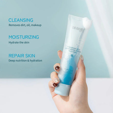 Dr.Rashel Double Tube Hyaluronic Acid Moisturising Face Wash - 40g+40g