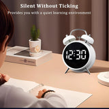 ساعة المنبه ذات الجرس المزدوج HL-8896-1 بشاشة عرض LED من HL-8896-1