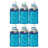 Mogu Mogu Blackcurrant Flavored Drink With Nata De Coco - 320ml × 6 Pcs