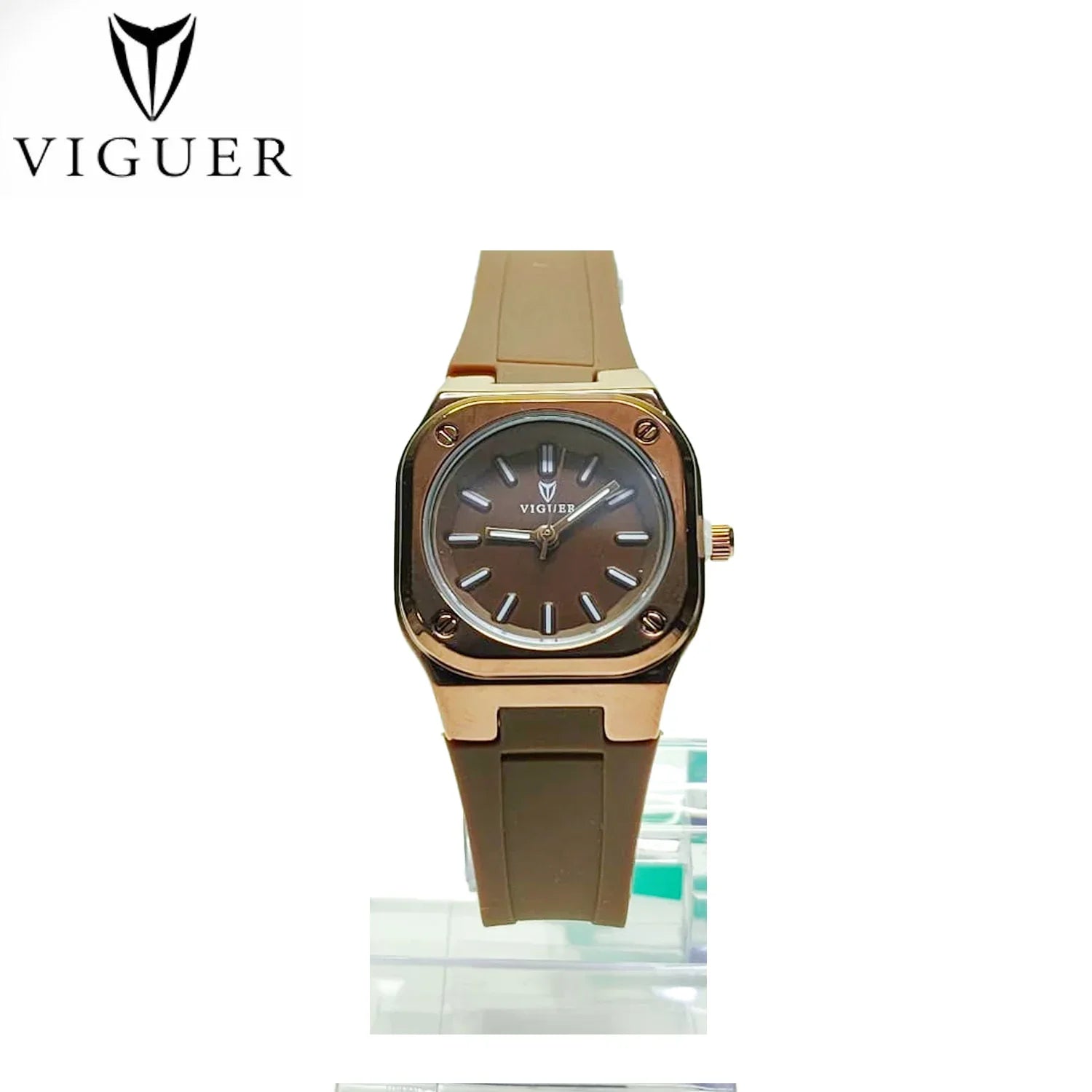 ساعة فيجور النسائية التناظرية المقاومة للماء - V1069L